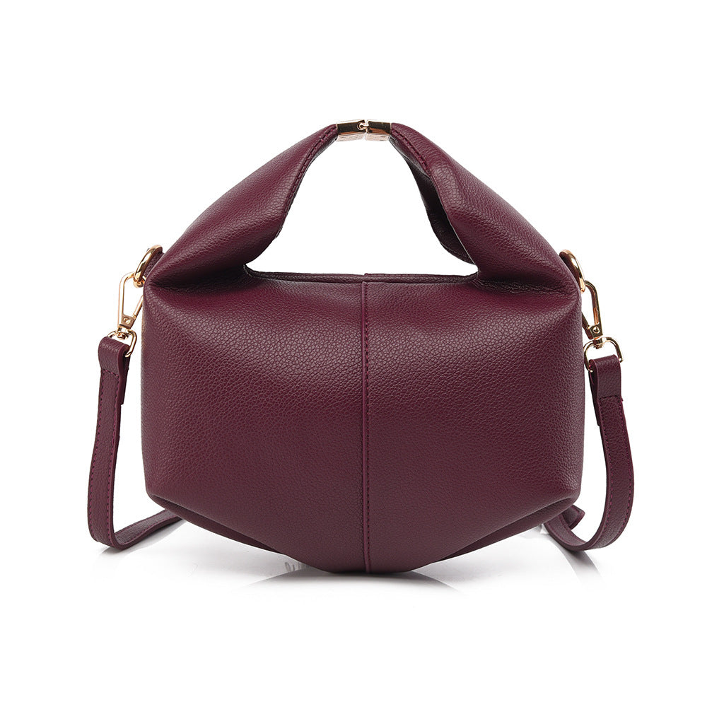 Lunch French Hand High-grade Soft Leather Dumpling Bags