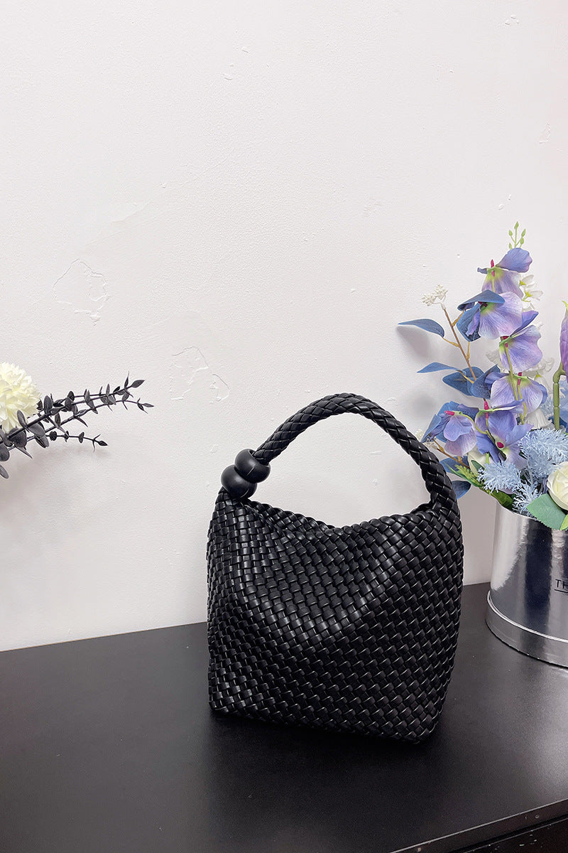 Women's Handmade Woven Vegetable Basket Beach Vacation Women's Shoulder Bag