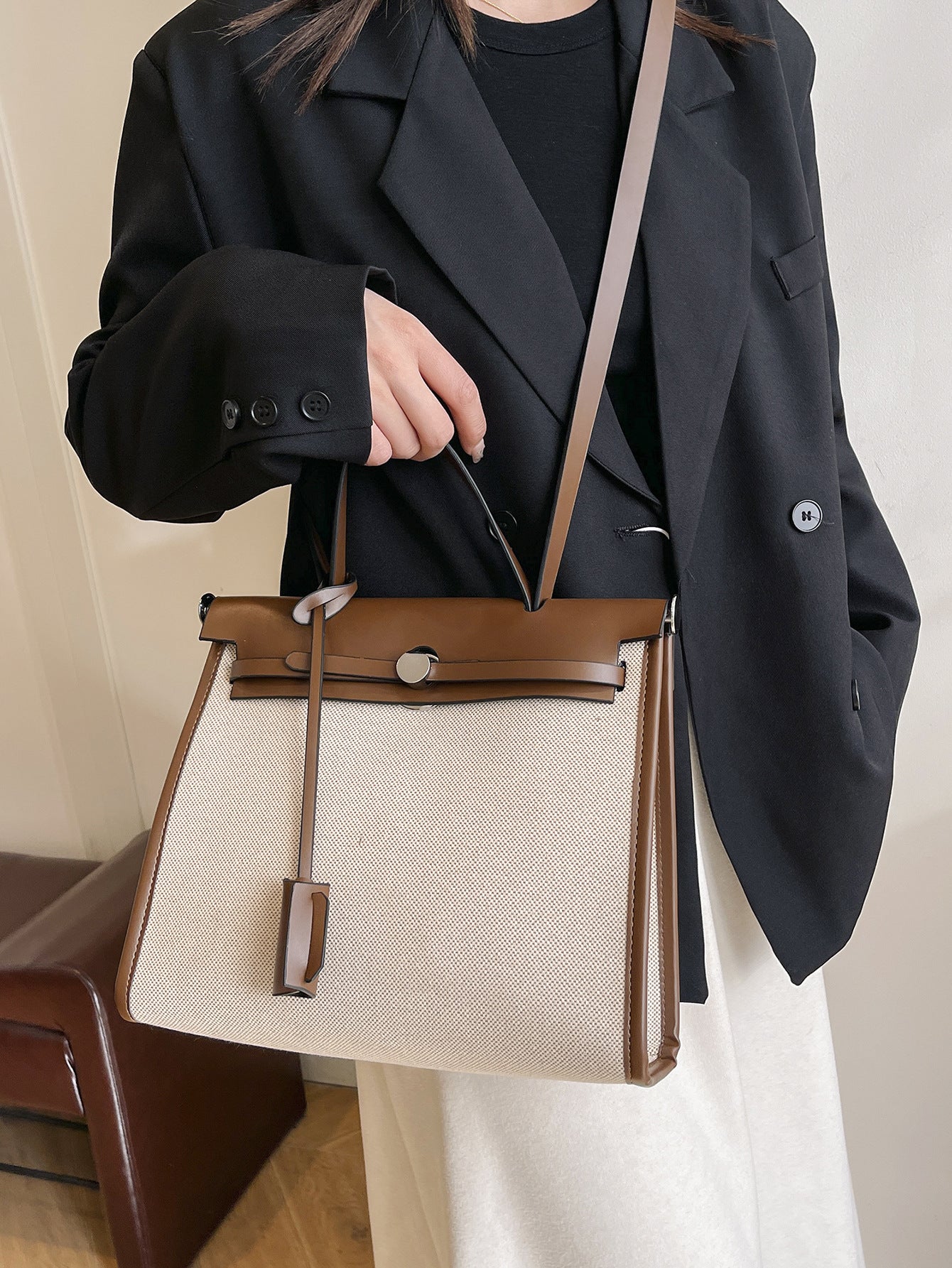 Women's Fashion Kelly Canvas High-grade Retro Trendy Bags