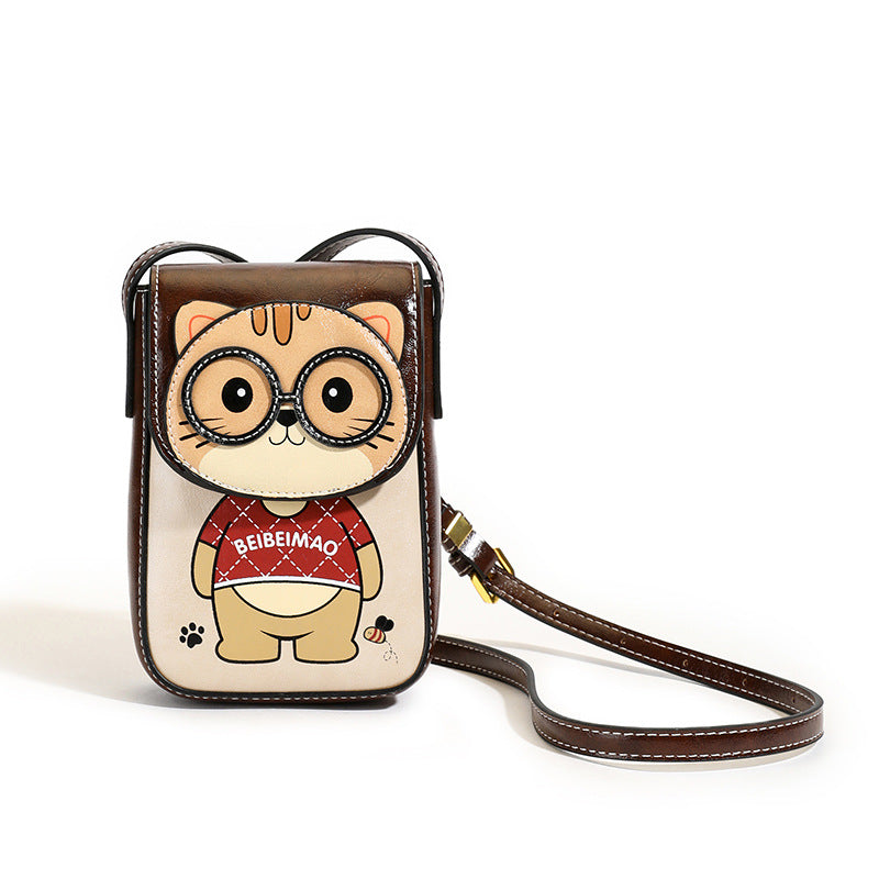 Women's Cartoon Bear Cell Mini Cute Fashion Mobile Phone Bag