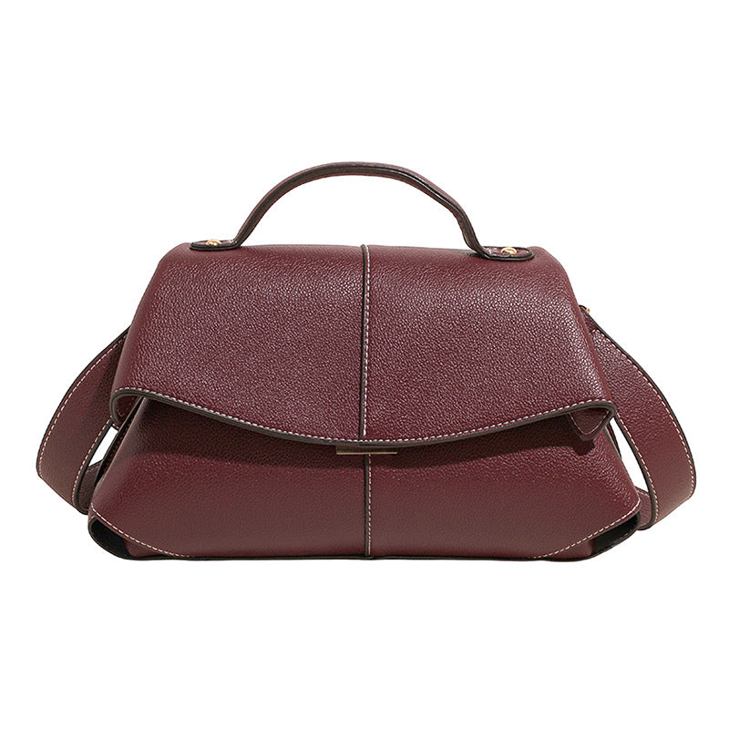 Women's Niche Smile Pleated Fashion Hand Large Bags