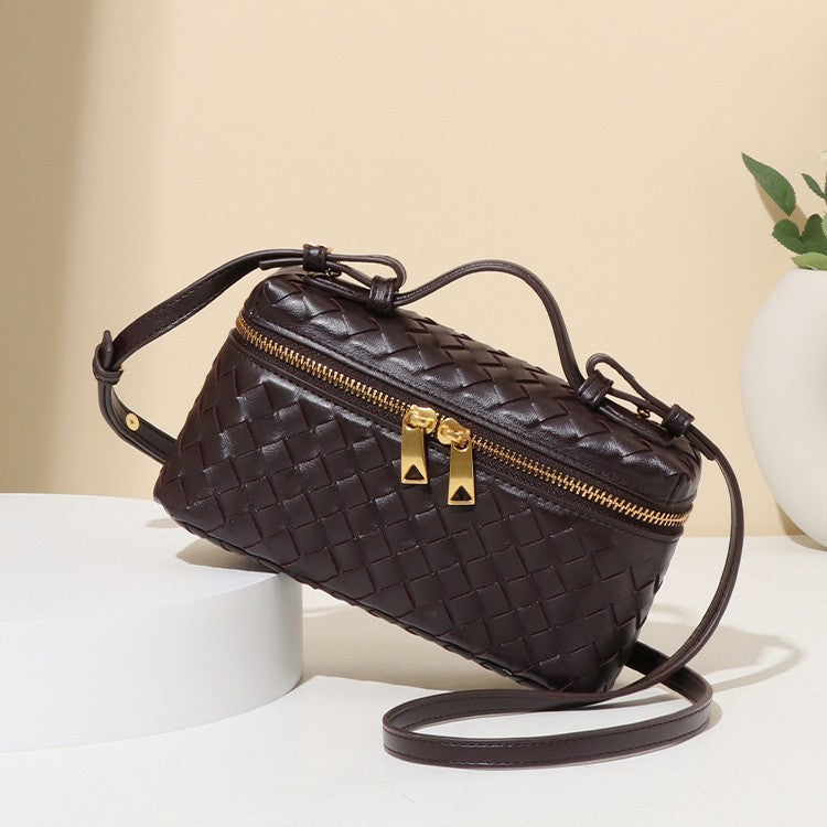 Classic Hand-woven Box Fashion Portable Mini Cosmetic Bags