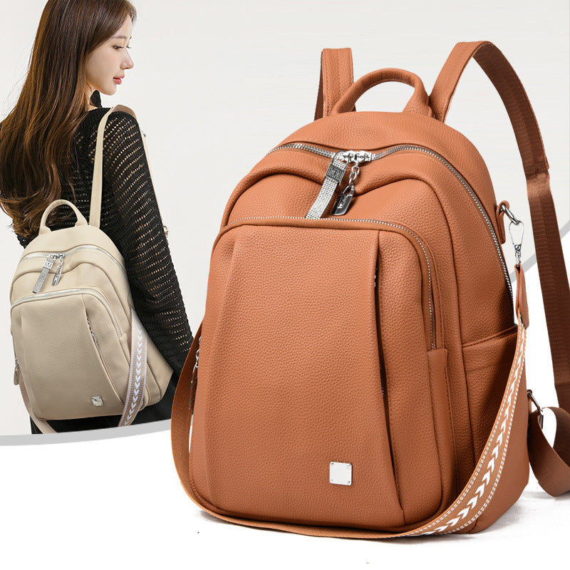 Women's Fashion Matching Simple Large Capacity Lightweight Backpacks