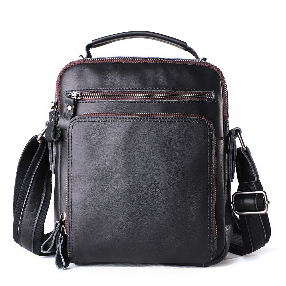 Trendy Men's Senior Leather Crazy Horse Men's Messenger Bags