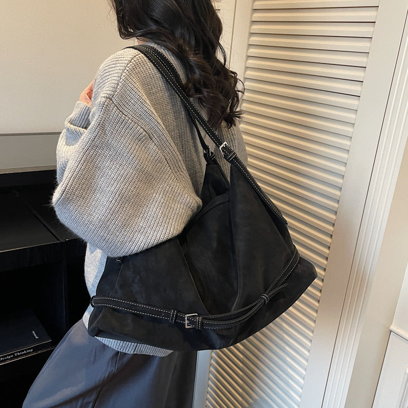 Women's Large Capacity Retro Today Popular Texture Tote Bag