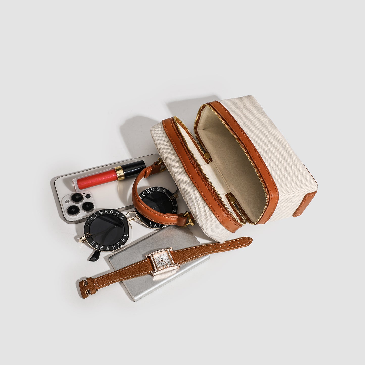 Retro Canvas Stitching Box Commute Portable Bags