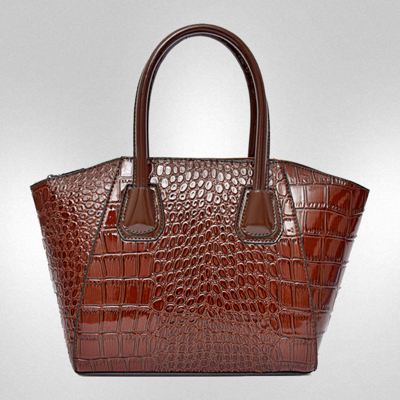 Women's Crocodile Pattern Set Mother Portable Bags