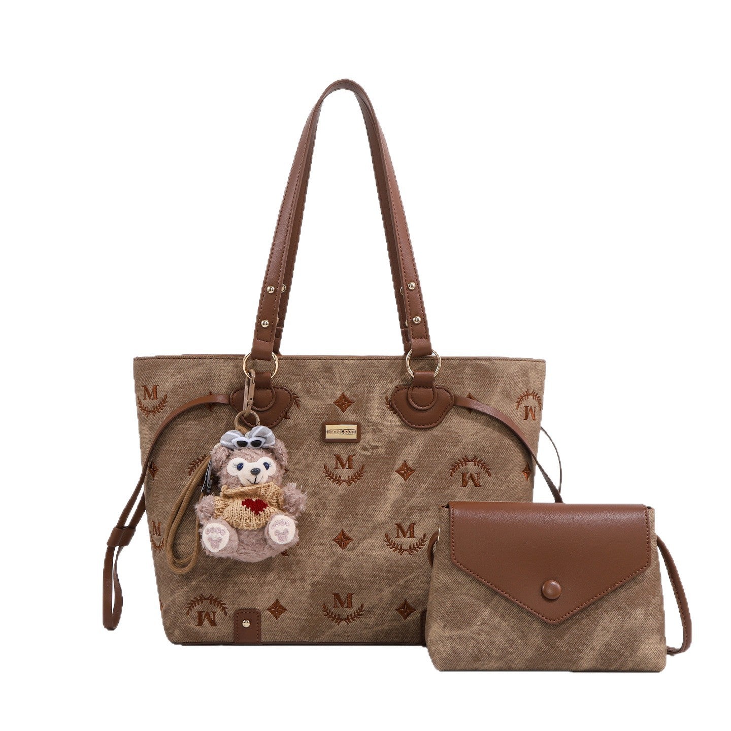 Mi Embroidery Son Mother Large Capacity South Tote Bag