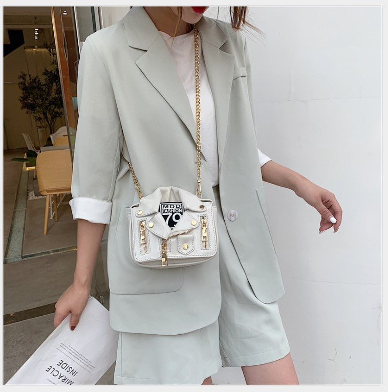 Women's Glossy Individual Clothes Fashion Rivet Creative Women's Shoulder Bag