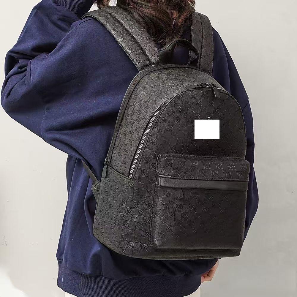 Fashion Chessboard Plaid Junior High Medium Leisure Backpack