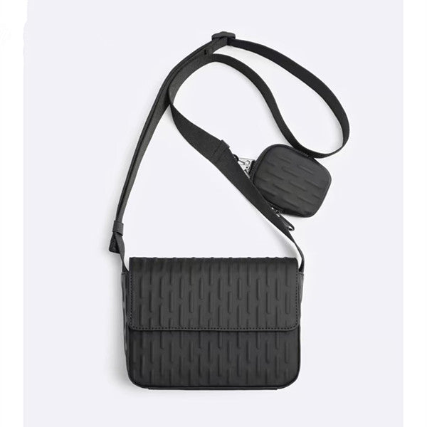 Classic Men's Indentation Adhesive Fashion Korean Men's Messenger Bag