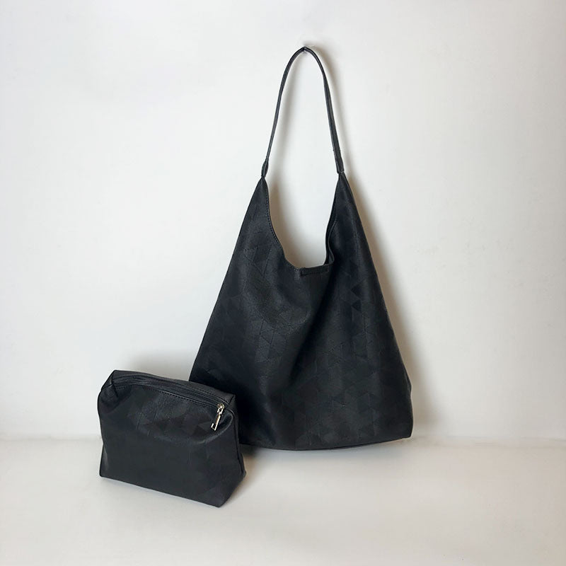 Women's Large Capacity Korean High-grade Trendy Commute Tote Bags
