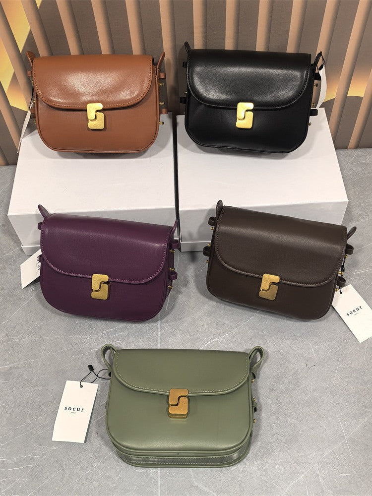 Versatile French Niche Elegant Classic Rivet Bags