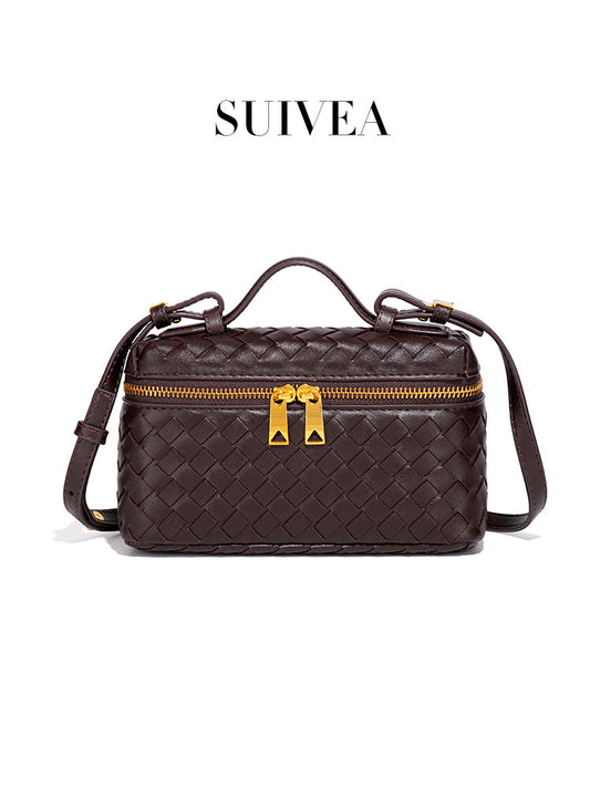 Women's Lunch Box Woven Retro Easy Matching Portable Women's Handbag