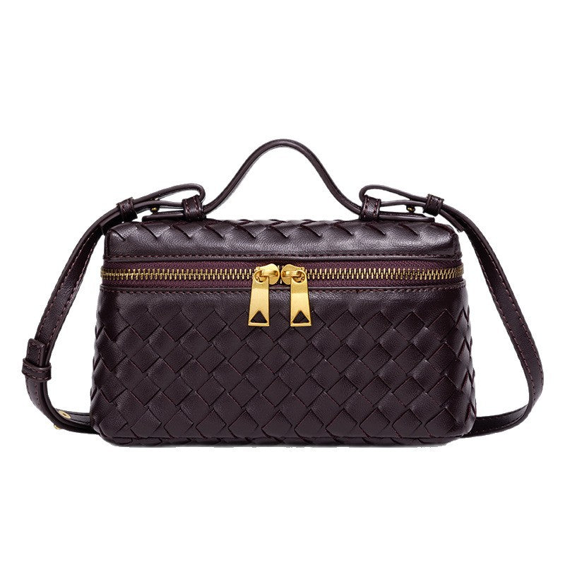 Classic Hand-woven Box Fashion Portable Mini Cosmetic Bags