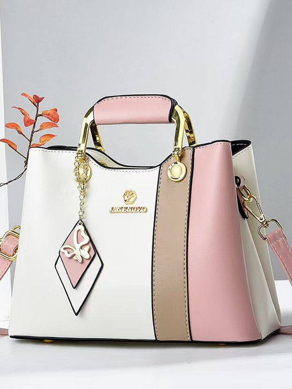 Women's Fashion Color Contrast Elegant Mother Handbags