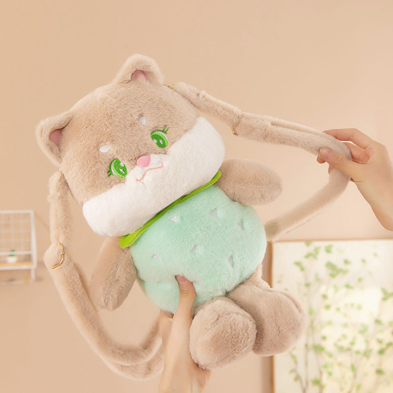 Children's Berry Kitty Plush Doll Cute Cartoon Women's Backpack