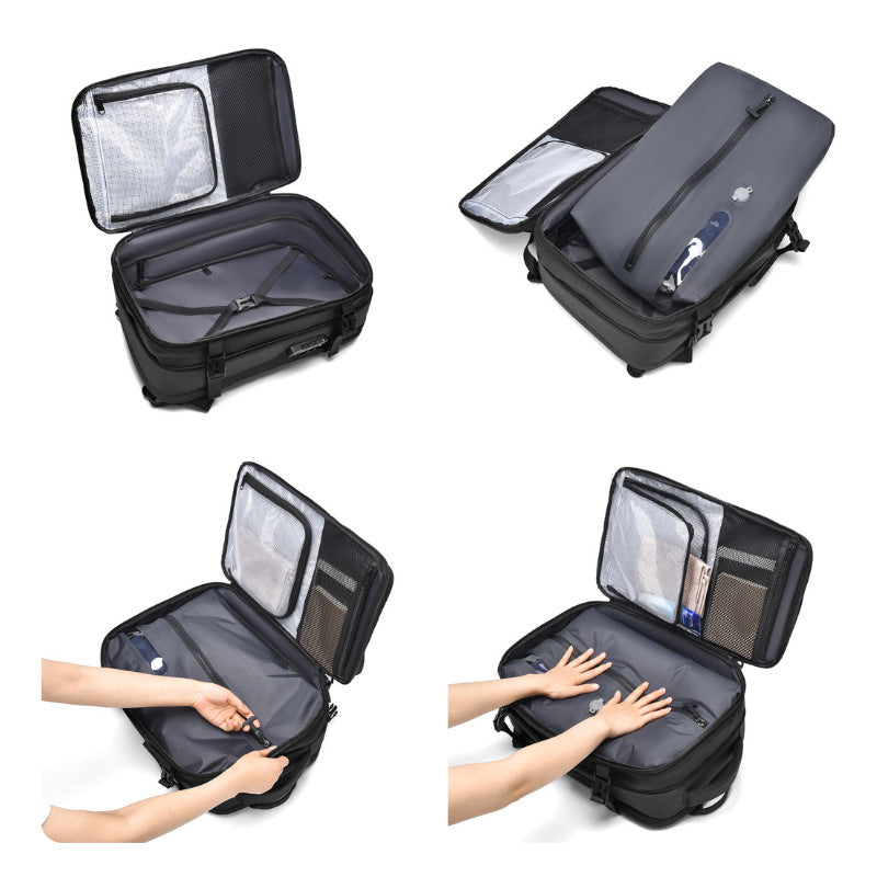 Men's High-grade Vacuum Compression Large Capacity Trip Backpacks