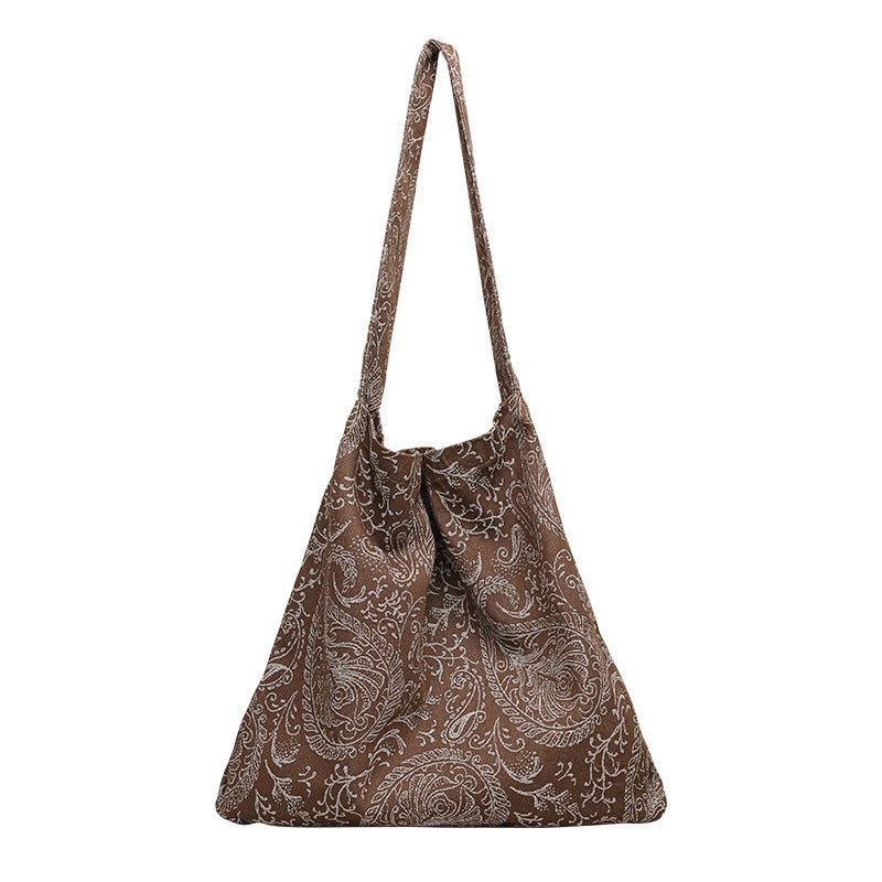 Women's Artistic Canvas Fashion Embroidery Thread Pattern Shoulder Bags
