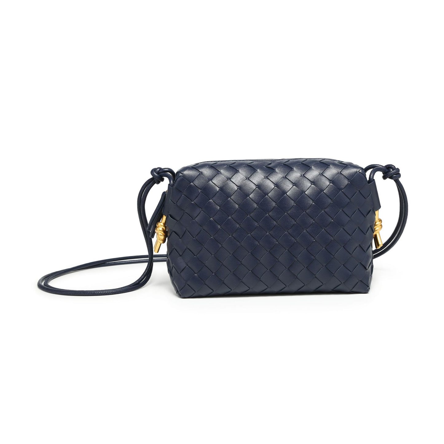 Solid Color Mini Handmade Woven Autumn Women's Messenger Bag