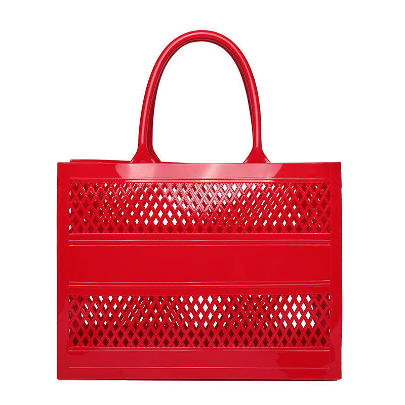 Gel Fashion Wild Large Capacity Candy Color Hollow Basket Vegetable Bags