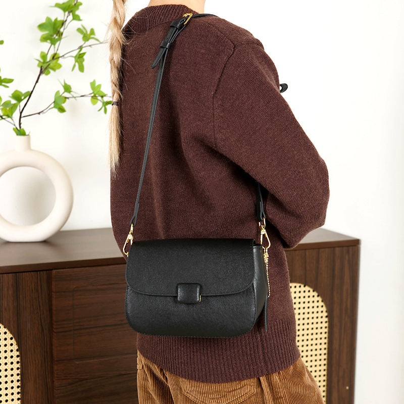 Women's Genuine Leather High Sense Vintage Saddle Bags