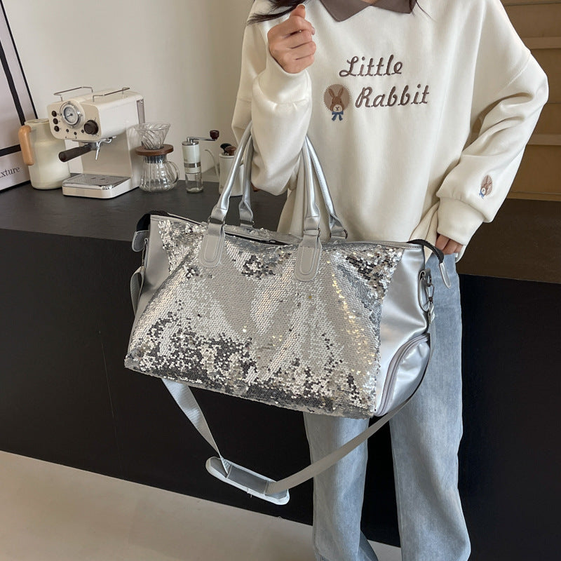 Women's Spring Sequined Fashion Large Capacity Tote Bag