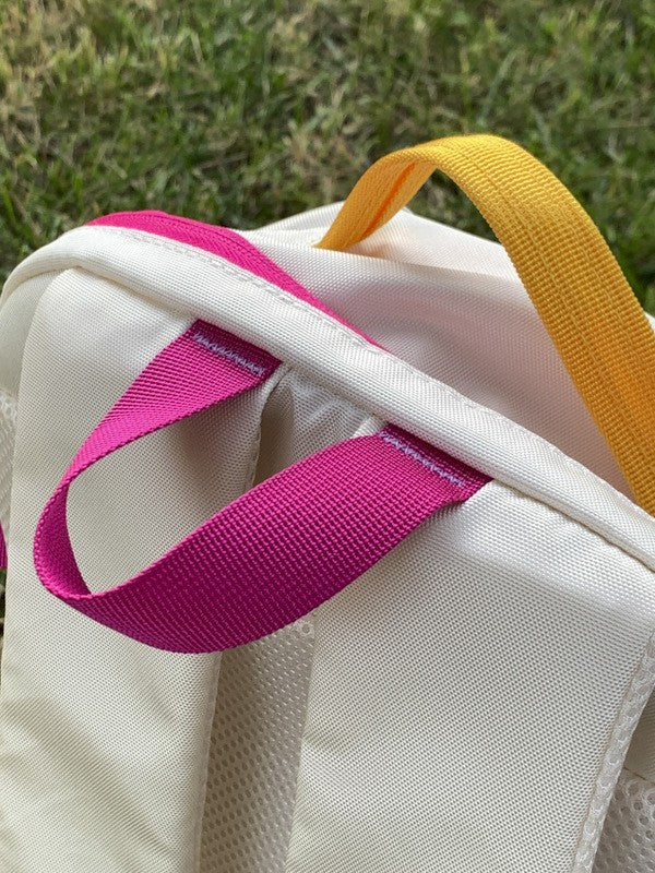 Style Good-looking Fresh Contrast Color Female Lightweight Leisure Backpack