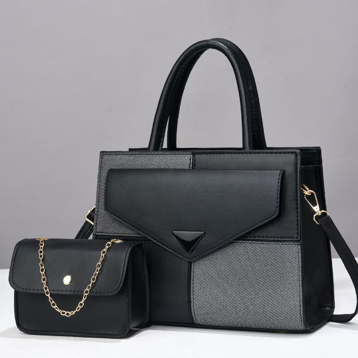 Patchwork Contrast Color Good-looking Light Luxury Women's Shoulder Bag