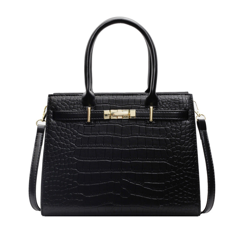 Women's Wedding Crocodile Pattern Portable Large High Shoulder Bags
