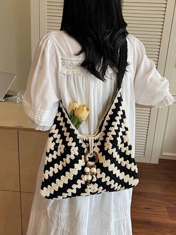 Bohemian Ethnic Style Cotton Thread Woven Female Bags
