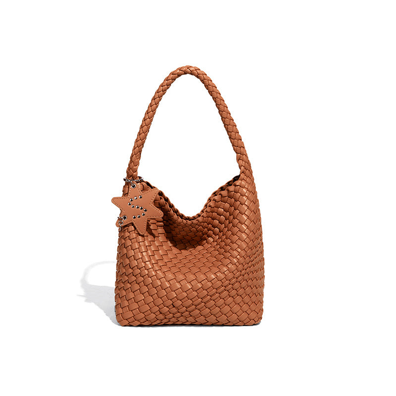 Fashion Gun Woven Trendy Vegetable Basket Mother Bags