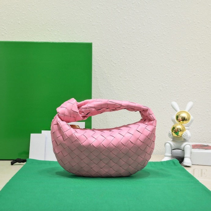 Women's Woven Fashionable Portable Dumpling Design Knotted Bags