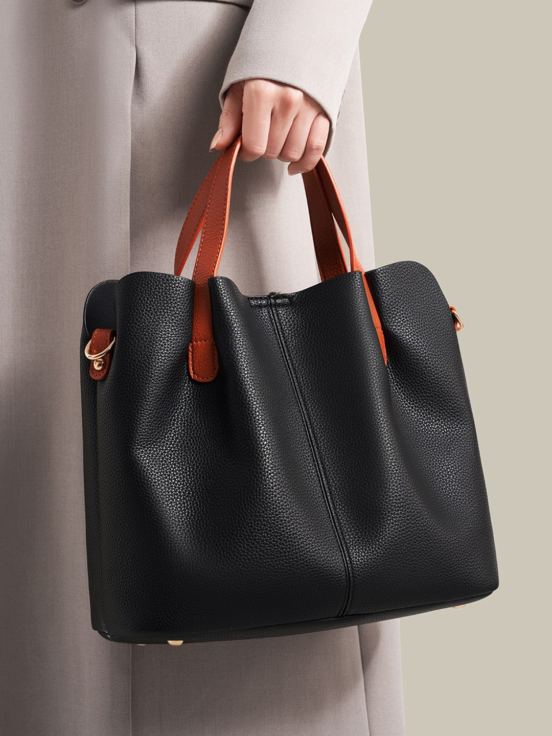Fashion Large Capacity Niche High-grade Contrast Color Trendy Women's Messenger Bag