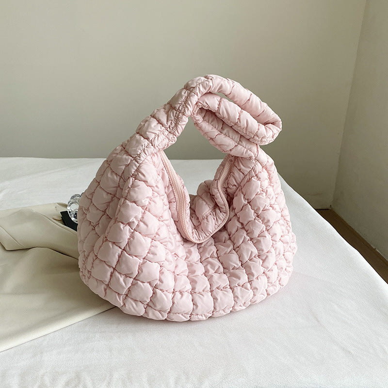 Large Capacity Pleated Puff Lightweight Quilted Bags