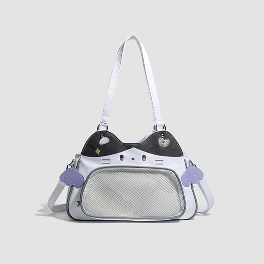 Cartoon Two-dimensional Style Snack Grain Junior Women's Messenger Bag