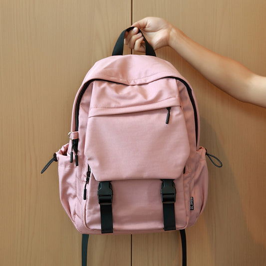 Women's Korean Style Nylon Large Capacity Flip High Women's Backpack