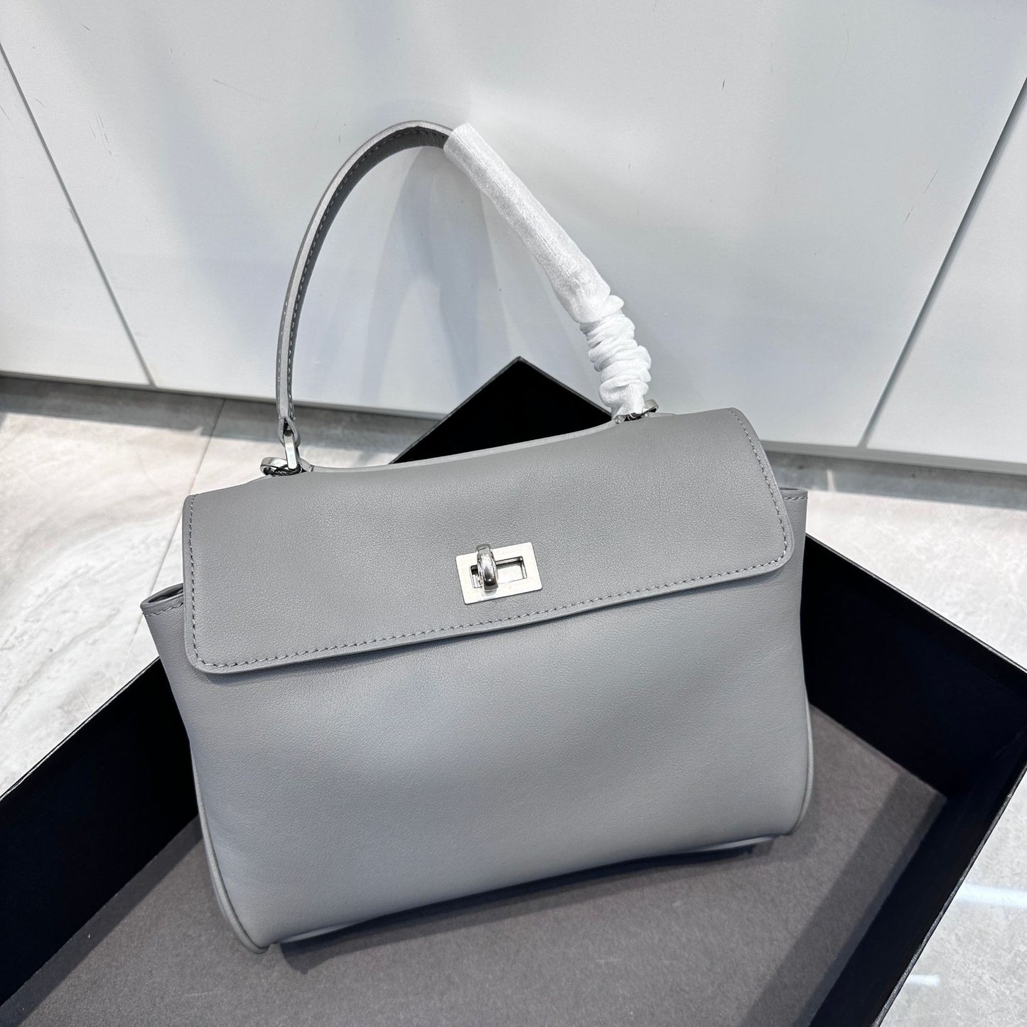 With Gift Box First Layer Calfskin Callie Underarm Large Women's Shoulder Bag