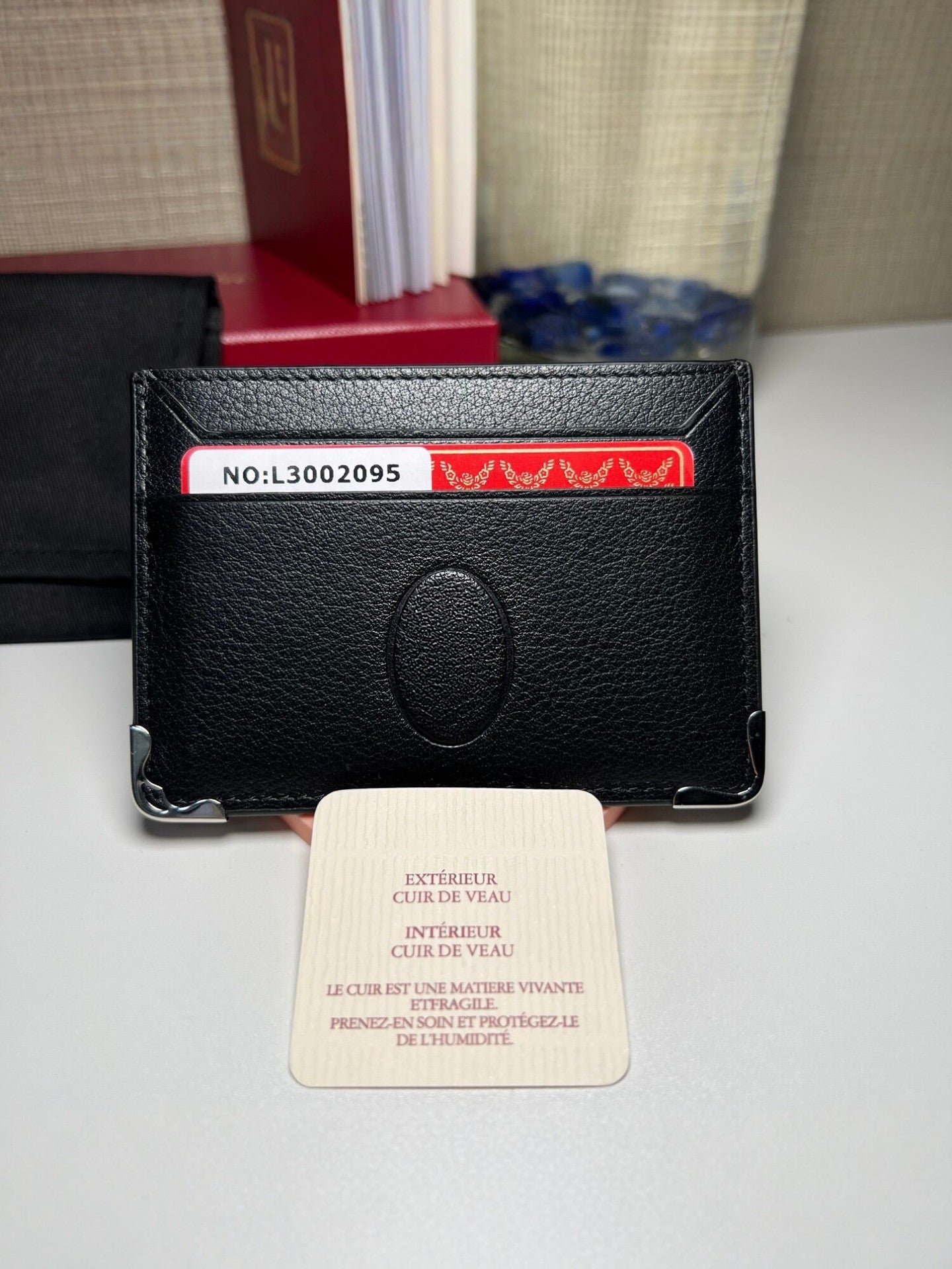 First Layer Cowhide Simple Genuine Leather Card Holder