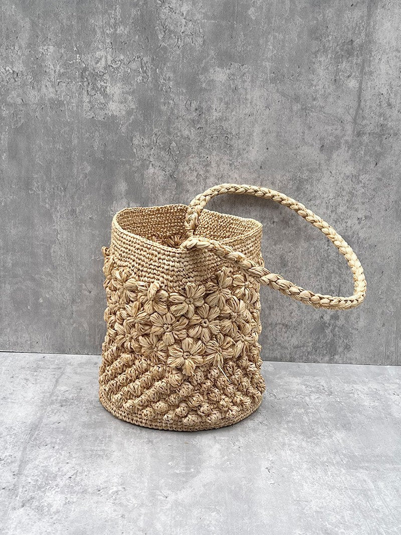 Women's Raffia Hand-woven Portable Western Style Holiday Shoulder Bags