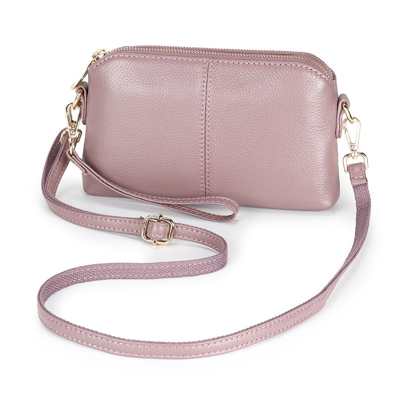 Women's Clutch Fashion Genuine Leather Korean Style Versatile Shoulder Bags