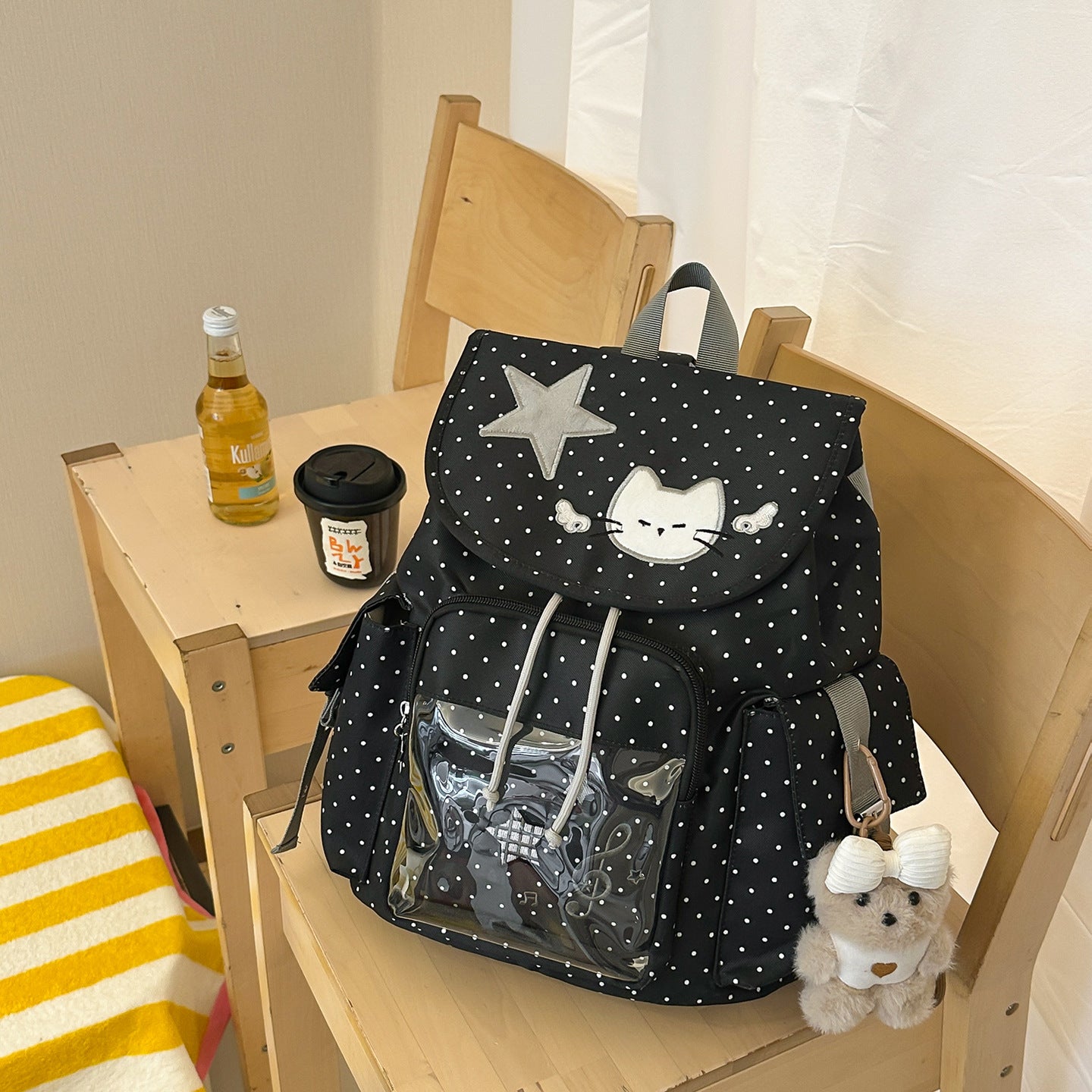 Polka Dot Full Printed Cartoon Primary Bags
