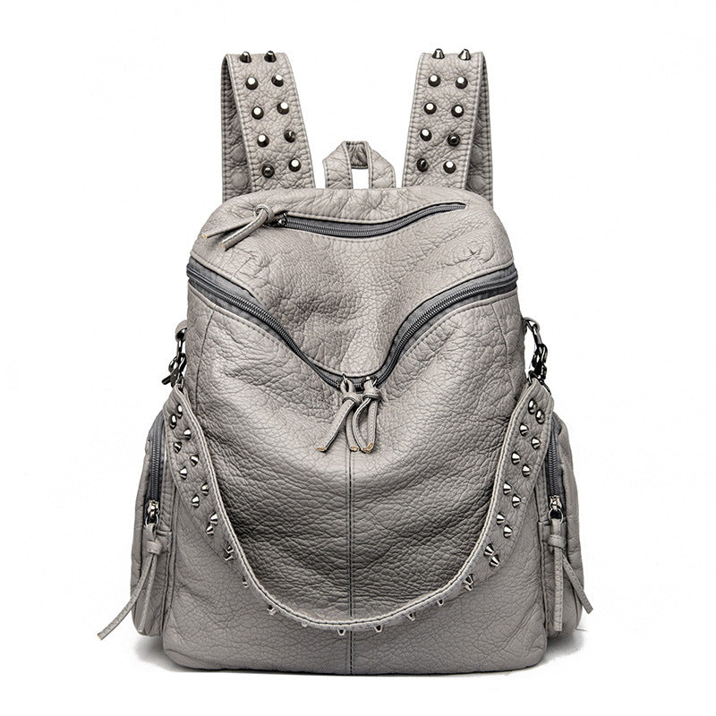 Women's Trendy Spring Fashionable Rivet Strap Sweet Women's Backpack