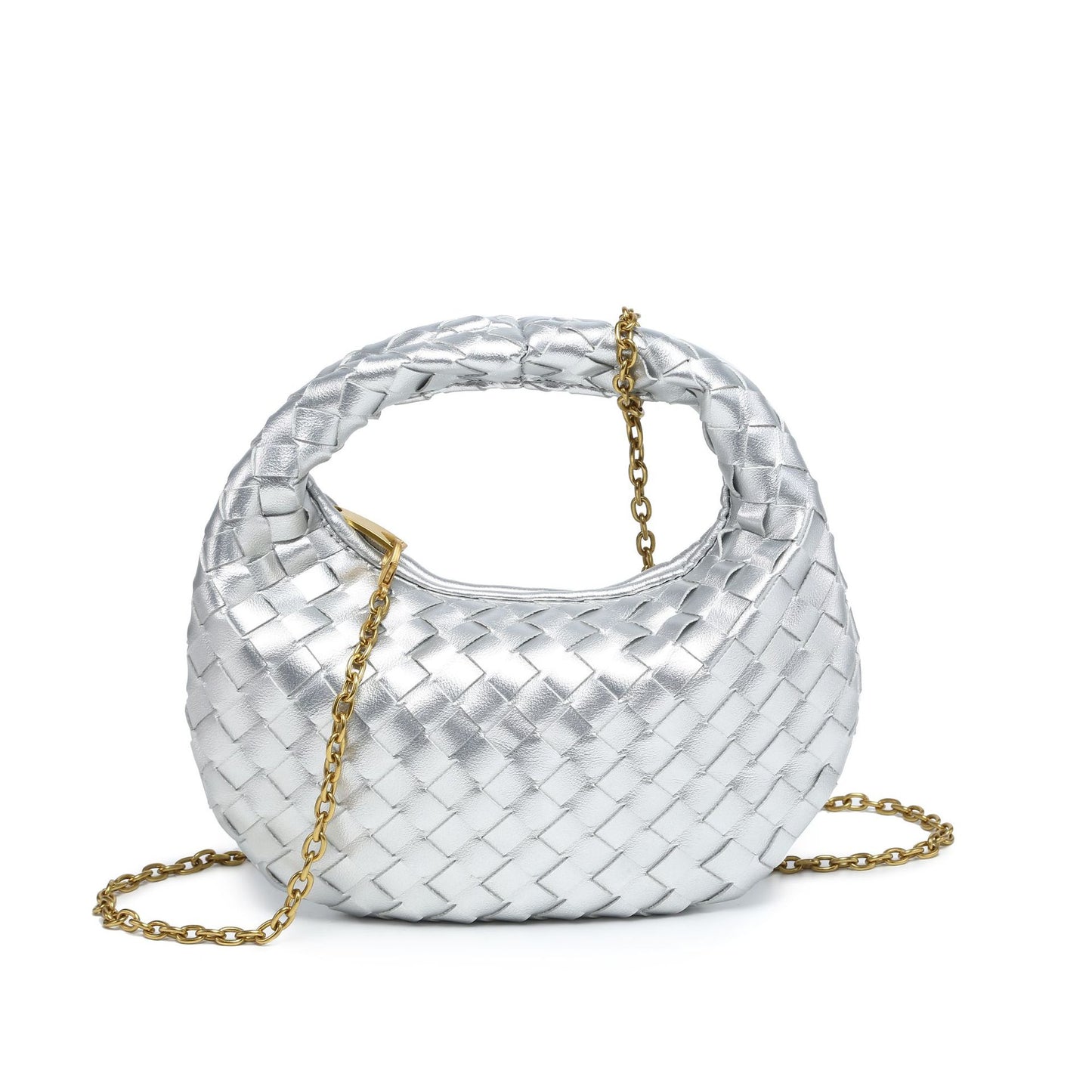 Women's Fashion Solid Color Simple Trend Woven Women's Messenger Bag