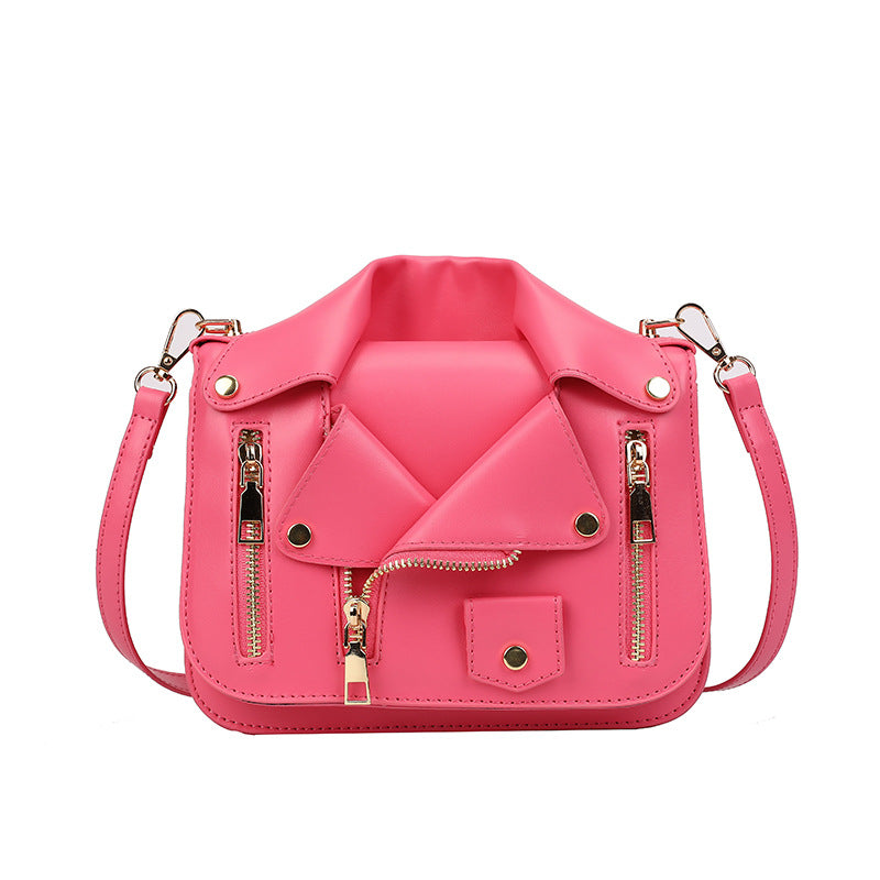 Personalized Leather Jacket Korean Fashion Clothes Women's Shoulder Bag