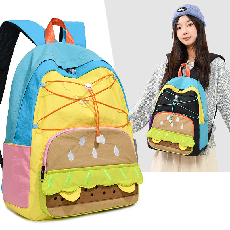 Cute Cartoon For Large Capacity Simple Youthful Leisure Backpack