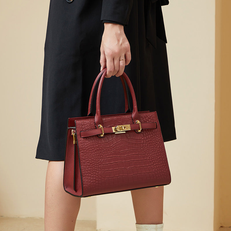 Women's Summer Fashion Large Capacity Genuine Leather Women's Handbag