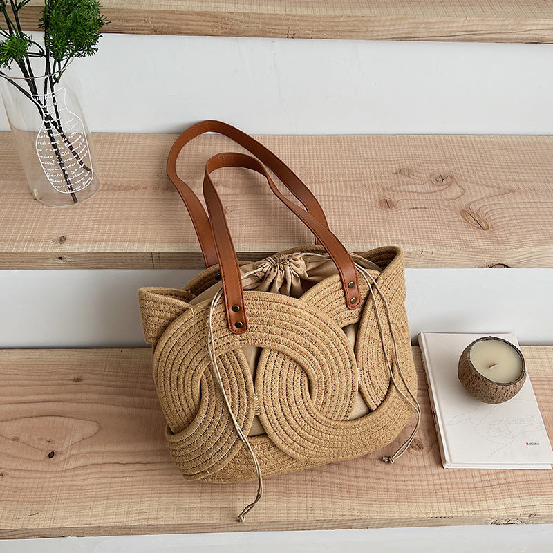 Women's Niche Creative Woven Personality Hollow Out Women's Shoulder Bag