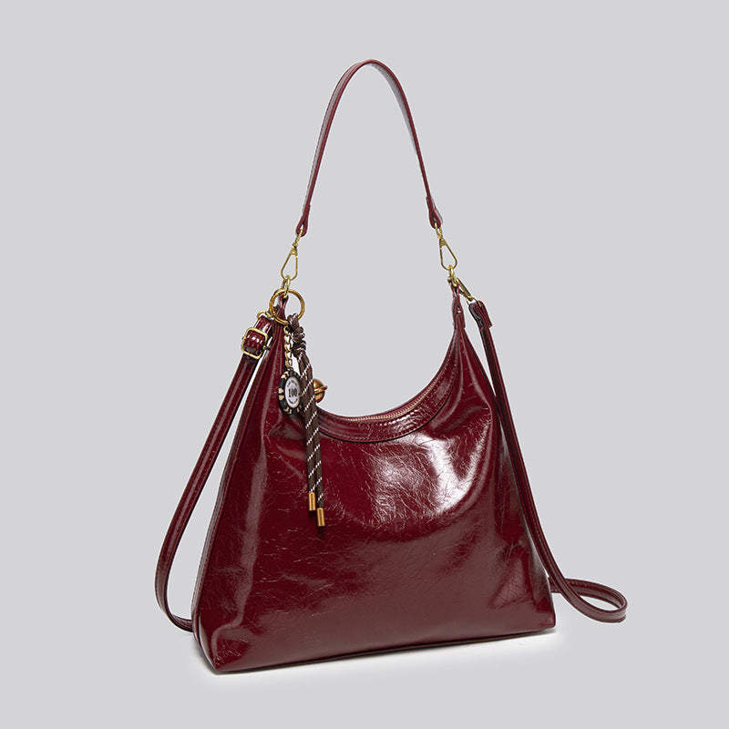 Women's Soft Leather Wedding Large Capacity Bridal Light Women's Shoulder Bag