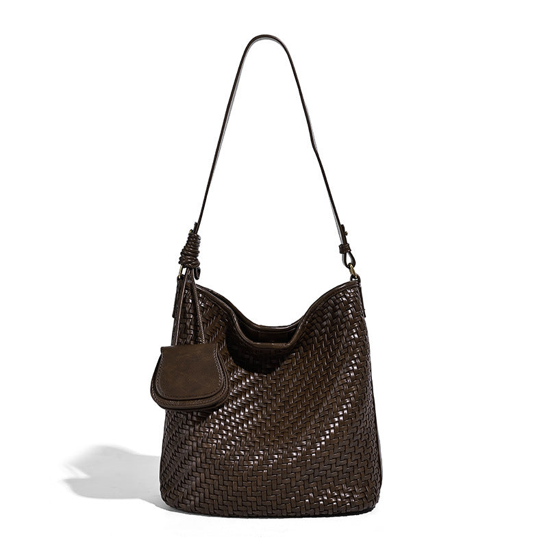 High-grade Hand-woven Large Capacity Totes Underarm Tote Bag